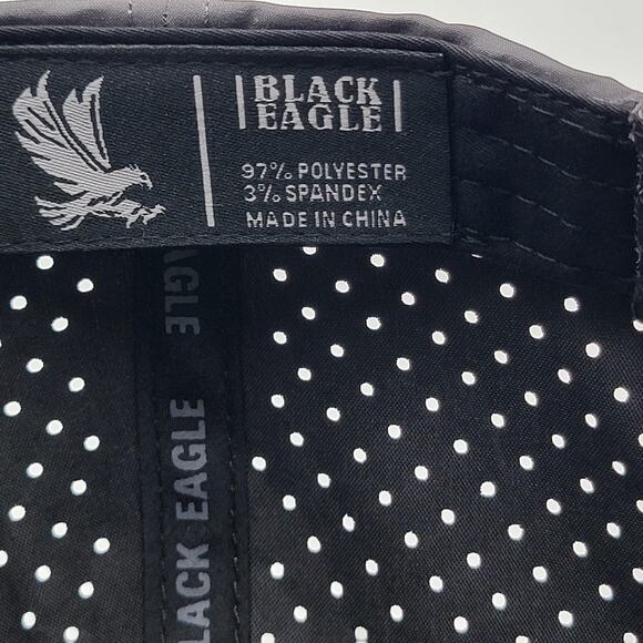 Mexico Hat Cap Snap Back Gray Black Eagle Embroidered Perforated Trucker Mens - Picture 7 of 8